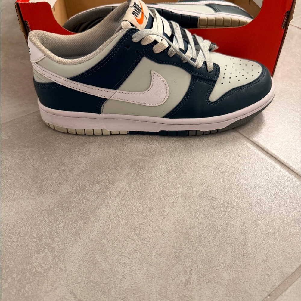 Nike Navy and White Low-Top Sneakers